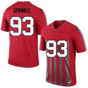 Men's Ohio State Buckeyes #93 Tracy Sprinkle Throwback Nike NCAA College Football Jersey Lifestyle MGM7644RN